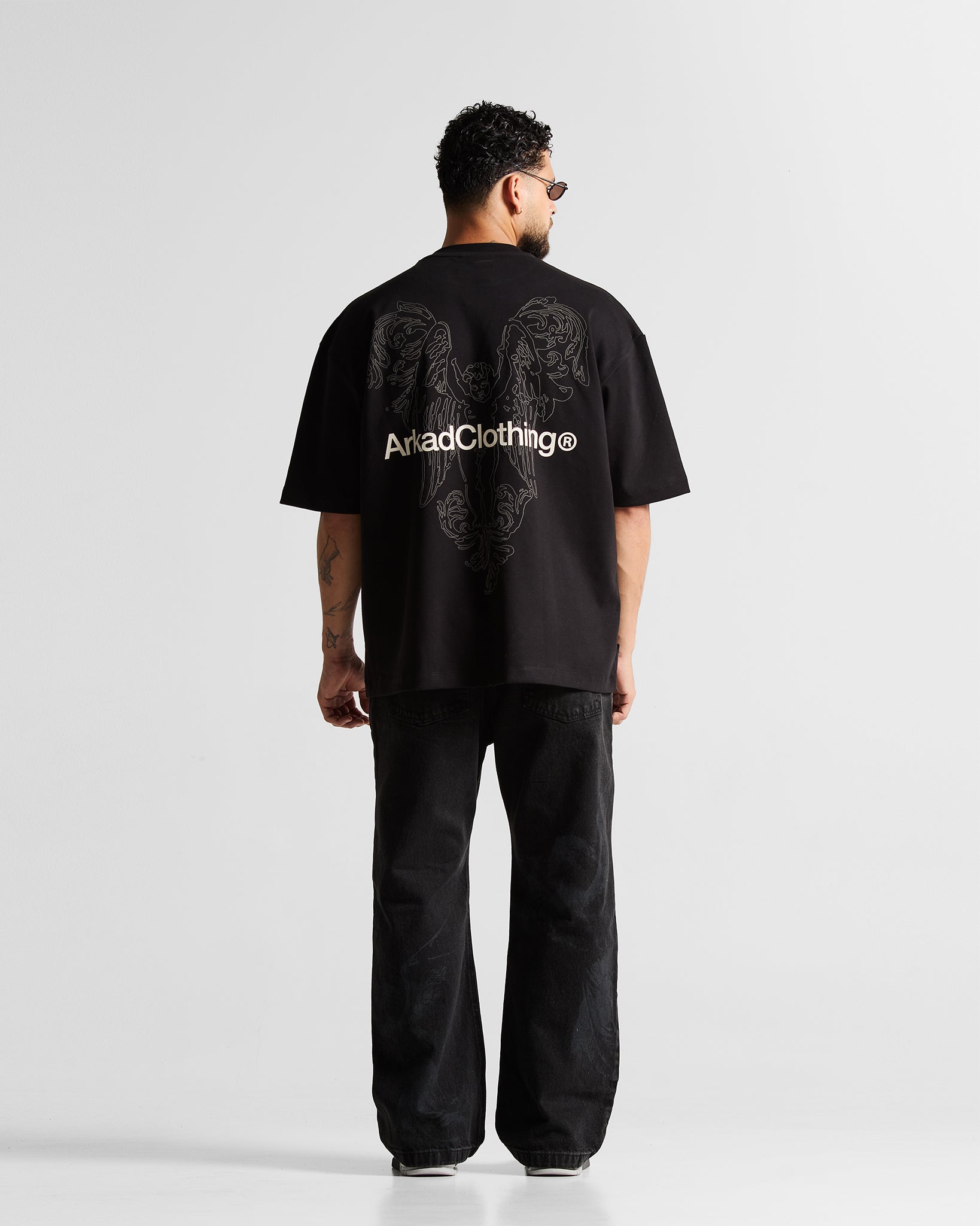 Printed Jean Negro Arkad Clothing Angeles