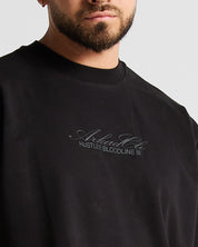 Tshirt Regular Fit Negra Hustler lll