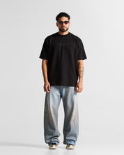 Tshirt Regular Fit Negra Hustler lll