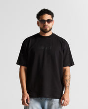 Tshirt Regular Fit Negra Hustler lll