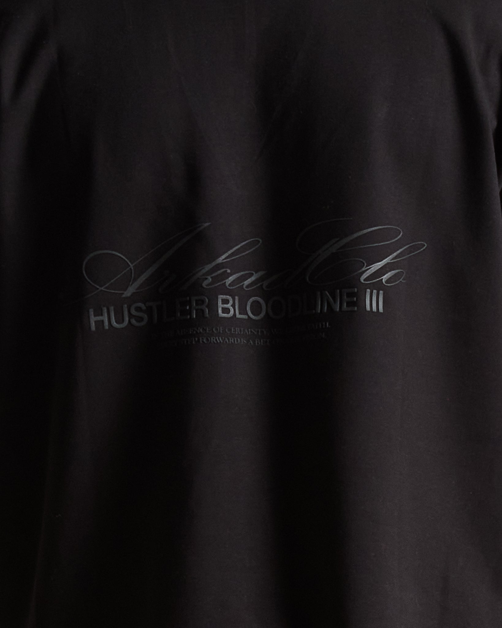 Tshirt Regular Fit Negra Hustler lll