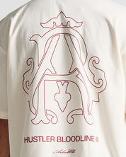 Tshirt Oversize Cream Hustler Rojo