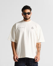 Tshirt Oversize Cream Faith Over Fear