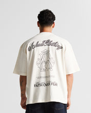 Tshirt Oversize Cream Faith Over Fear