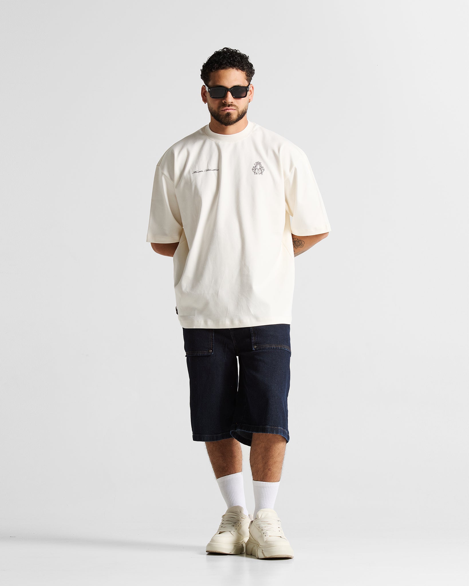 Tshirt Oversize Cream Faith Over Fear