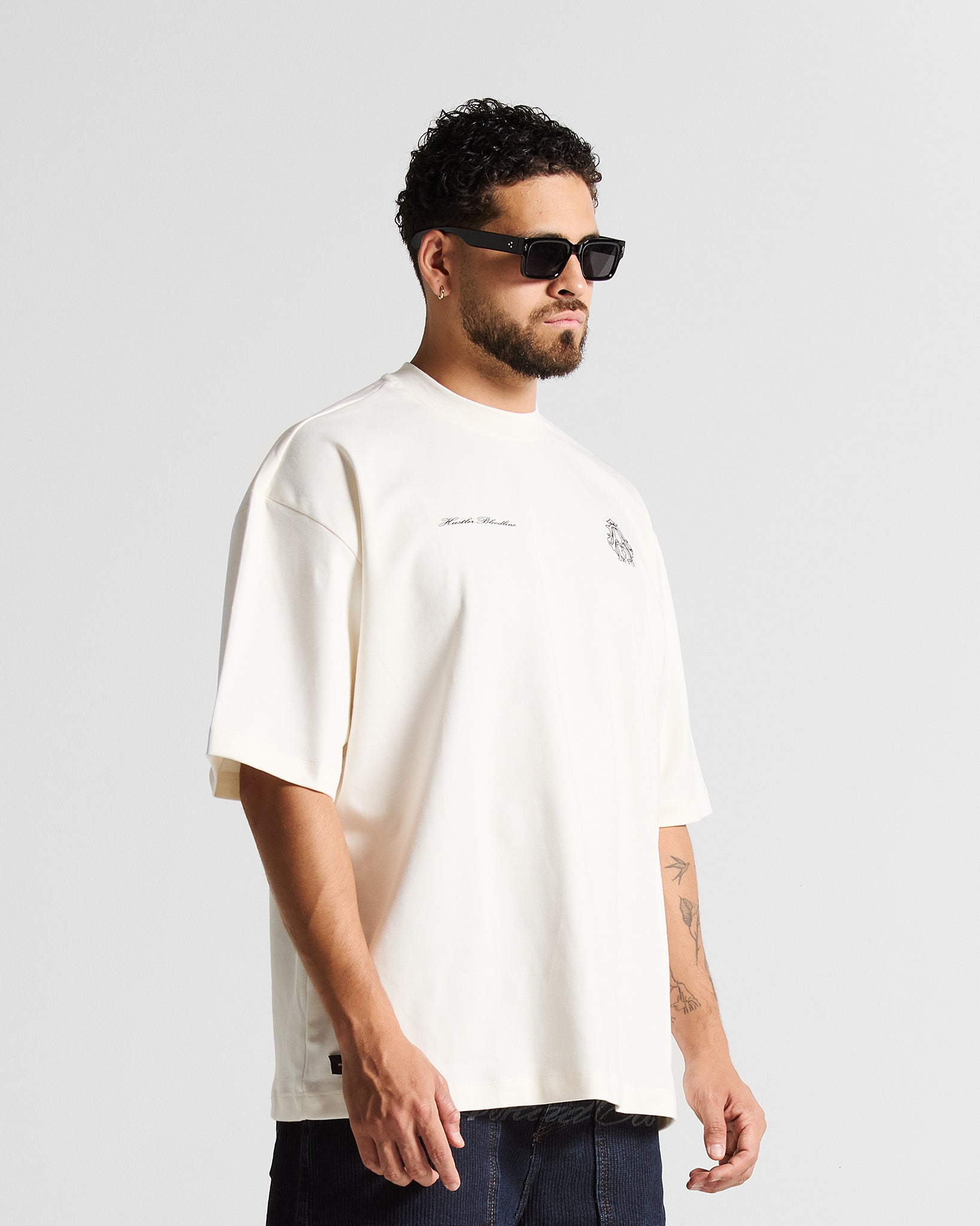 Tshirt Oversize Cream Faith Over Fear