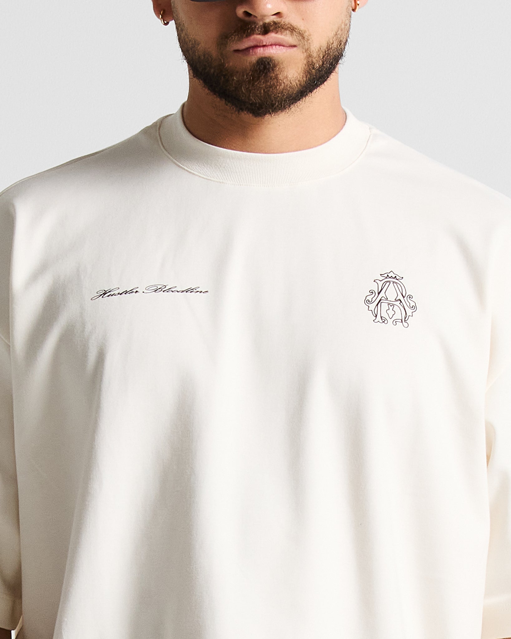 Tshirt Oversize Cream Faith Over Fear