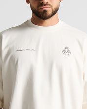 Tshirt Oversize Cream Faith Over Fear