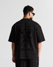 Tshirt Regular Fit Negra Velvet
