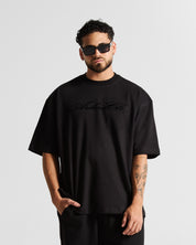 Tshirt Regular Fit Negra Velvet