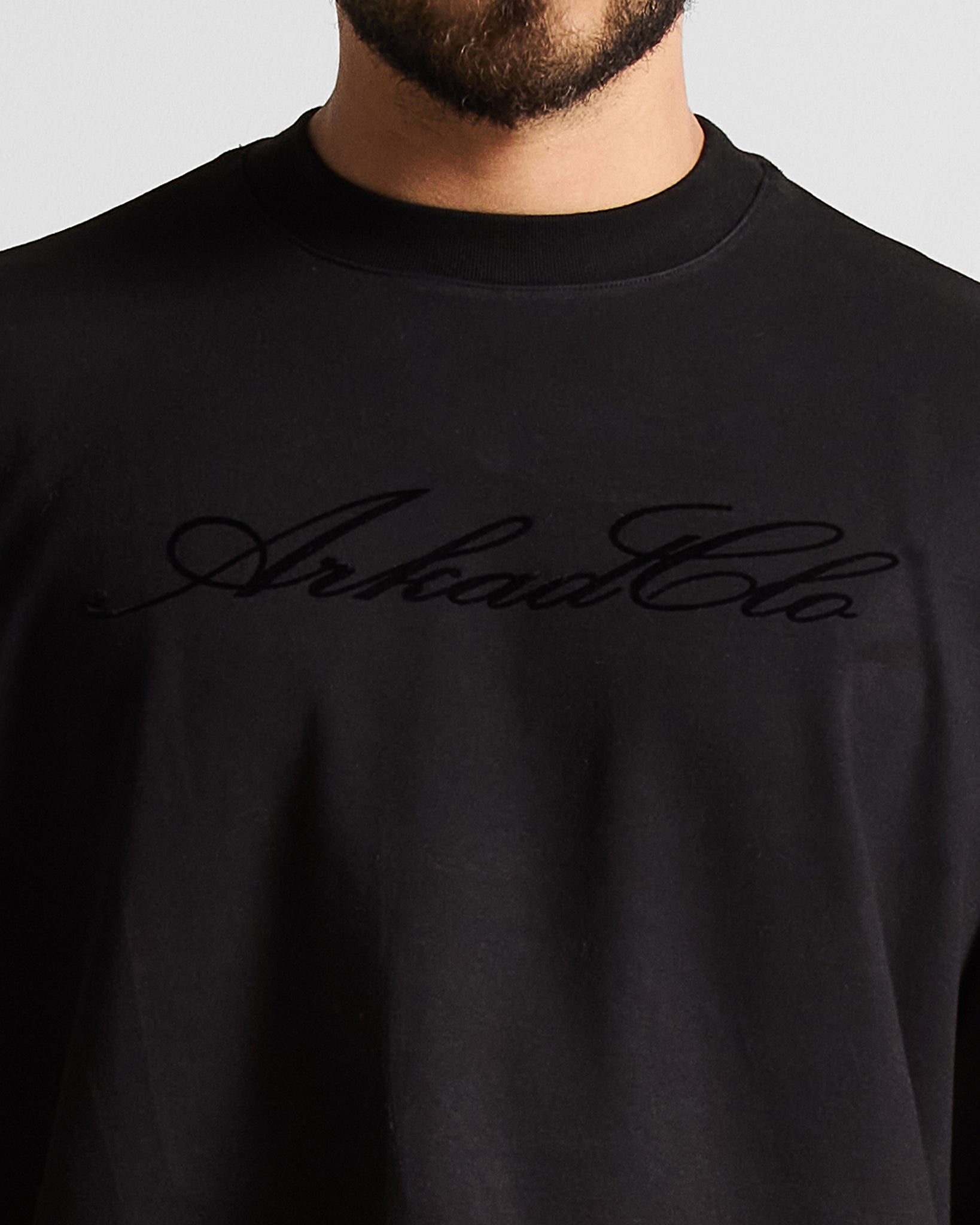 Tshirt Regular Fit Negra Velvet
