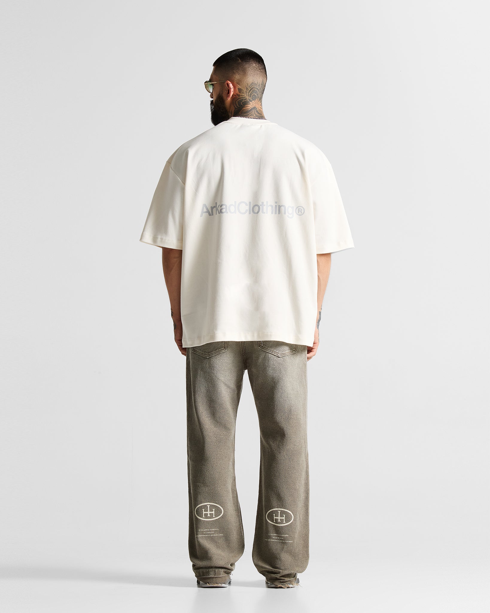 Printed Washed Jean Hustler