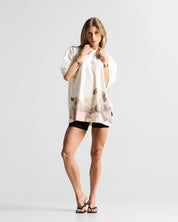 Tshirt Oversize Cream Angels - Unisex