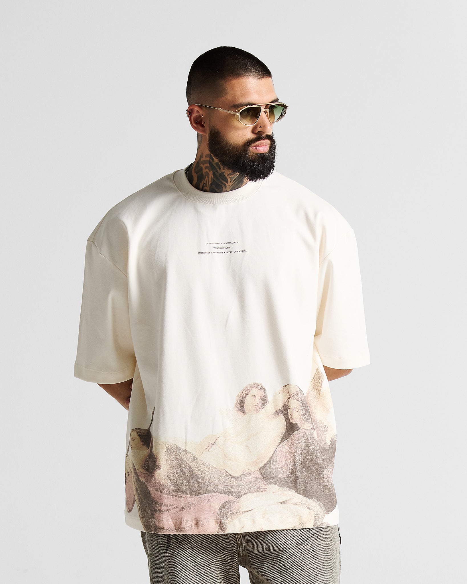 Tshirt Oversize Cream Angels