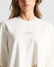 Tshirt Oversize Cream Angels - Unisex
