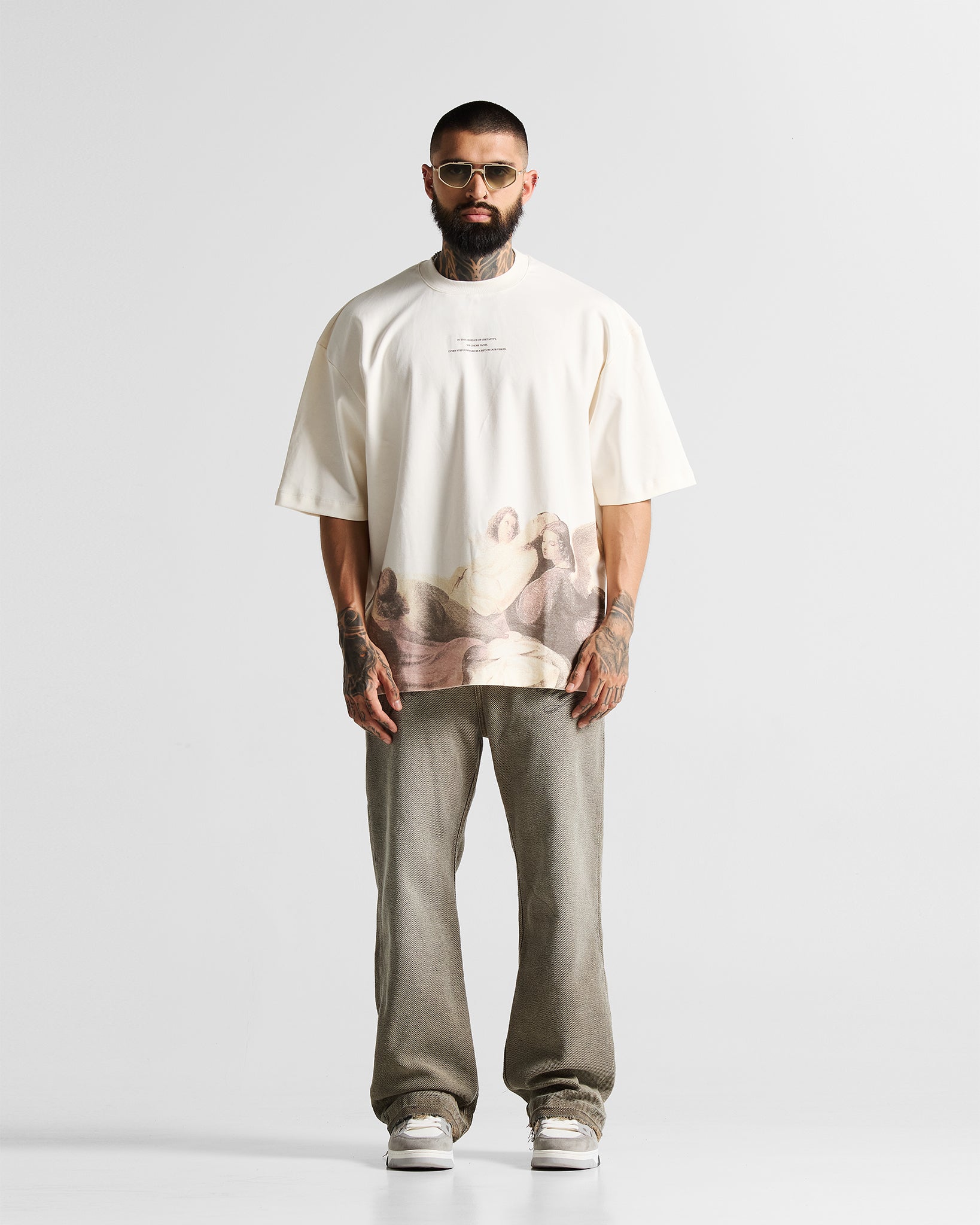 Printed Washed Jean Hustler