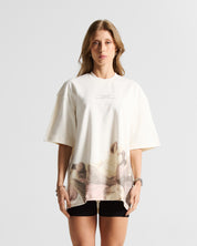 Tshirt Oversize Cream Angels - Unisex