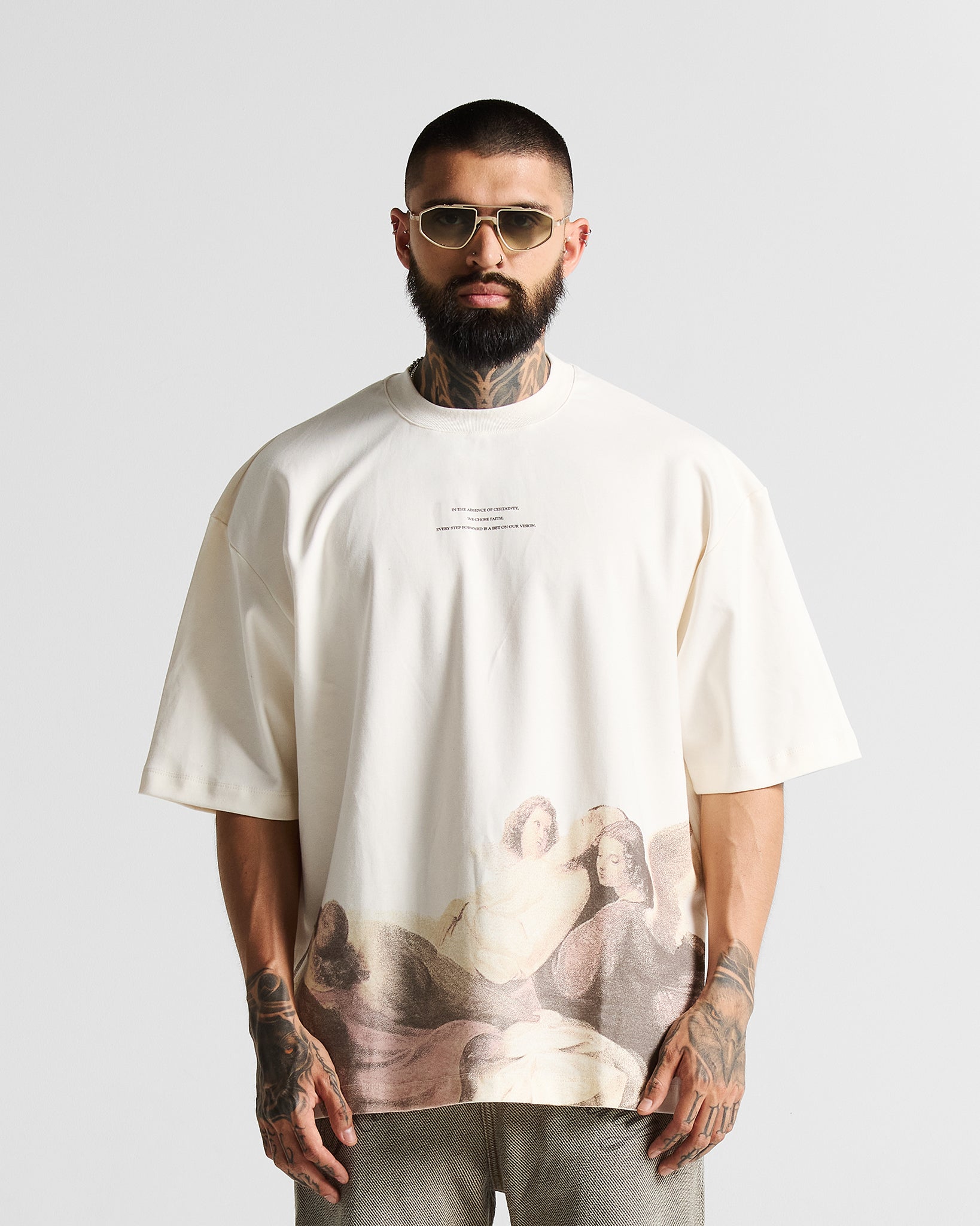 Tshirt Oversize Cream Angels