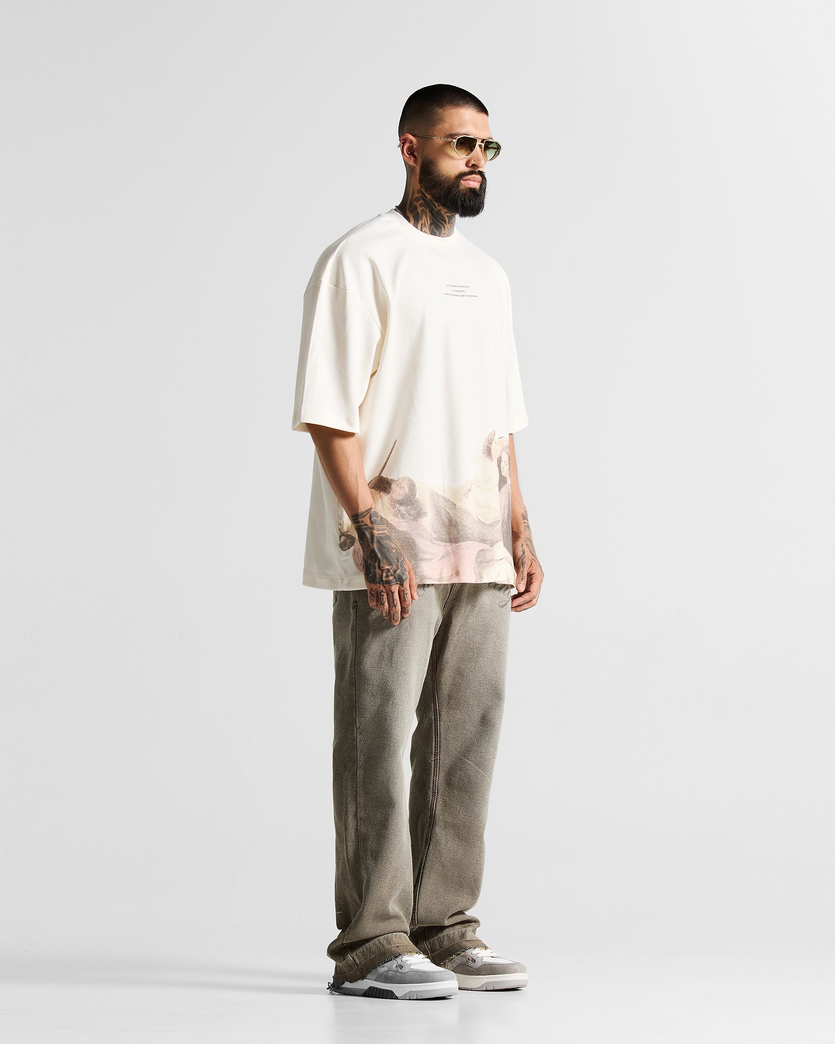 Printed Washed Jean Hustler