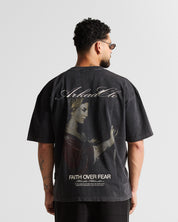 Washed Black Graphic Tshirt