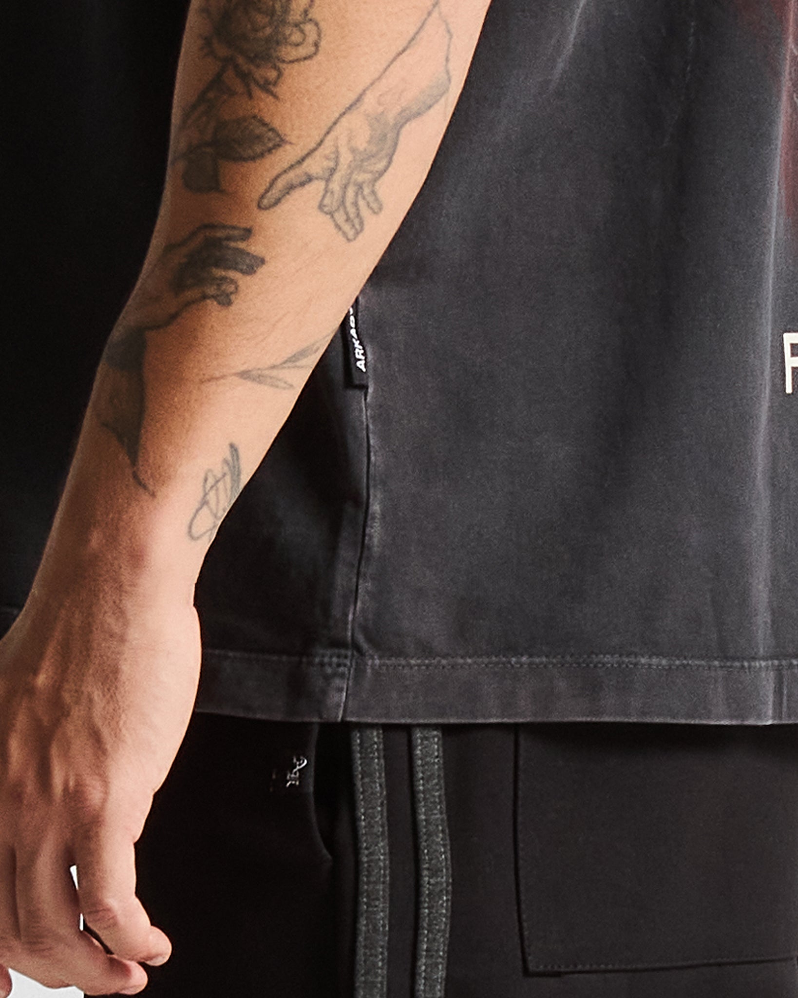 Washed Black Graphic Tshirt