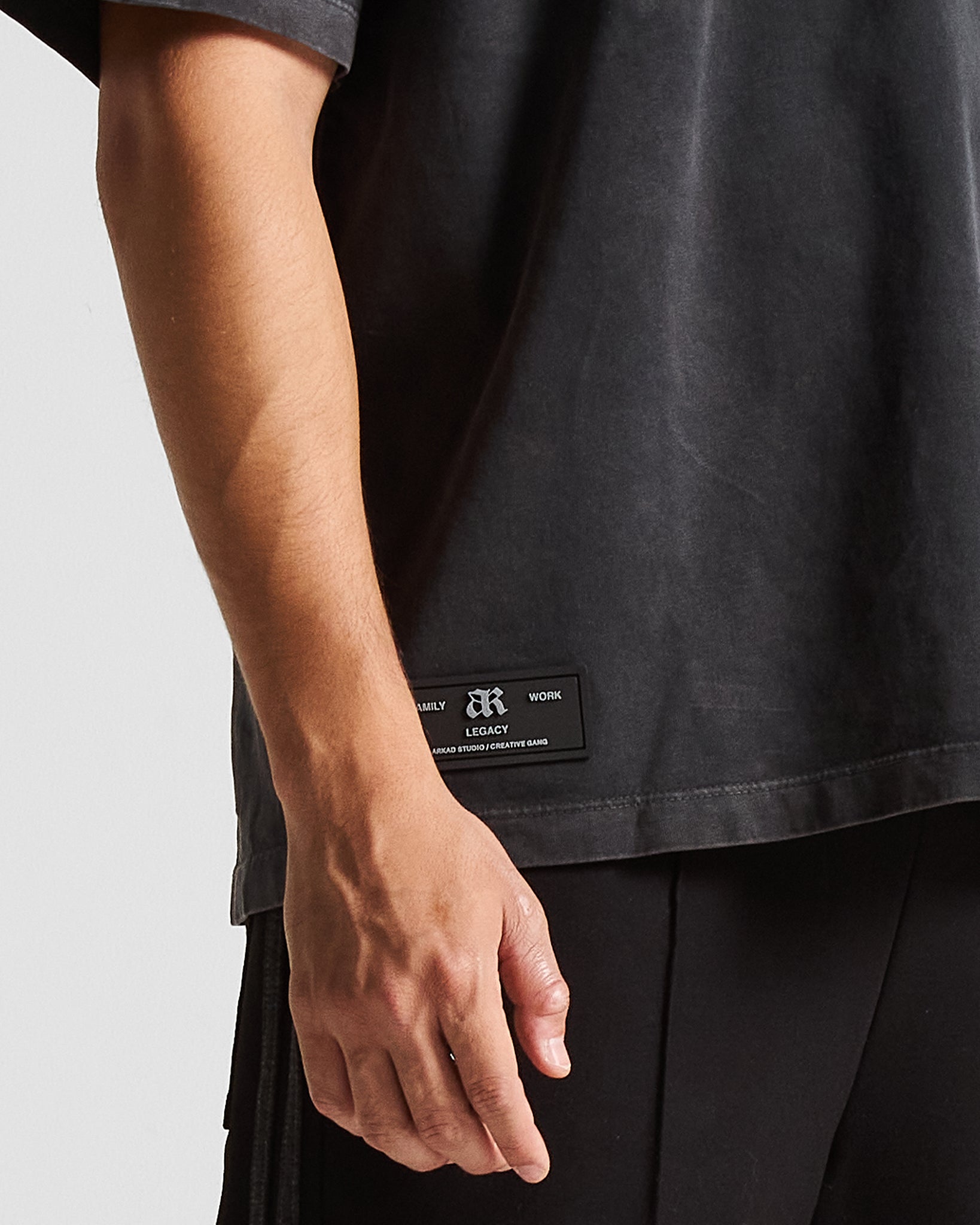 Washed Black Graphic Tshirt