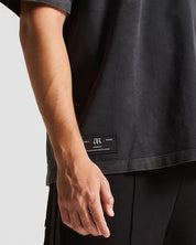 Washed Black Graphic Tshirt