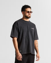 Washed Black Graphic Tshirt