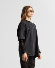 Wshed Black Tshirt Lion - Unisex