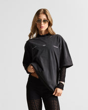 Wshed Black Tshirt Lion - Unisex