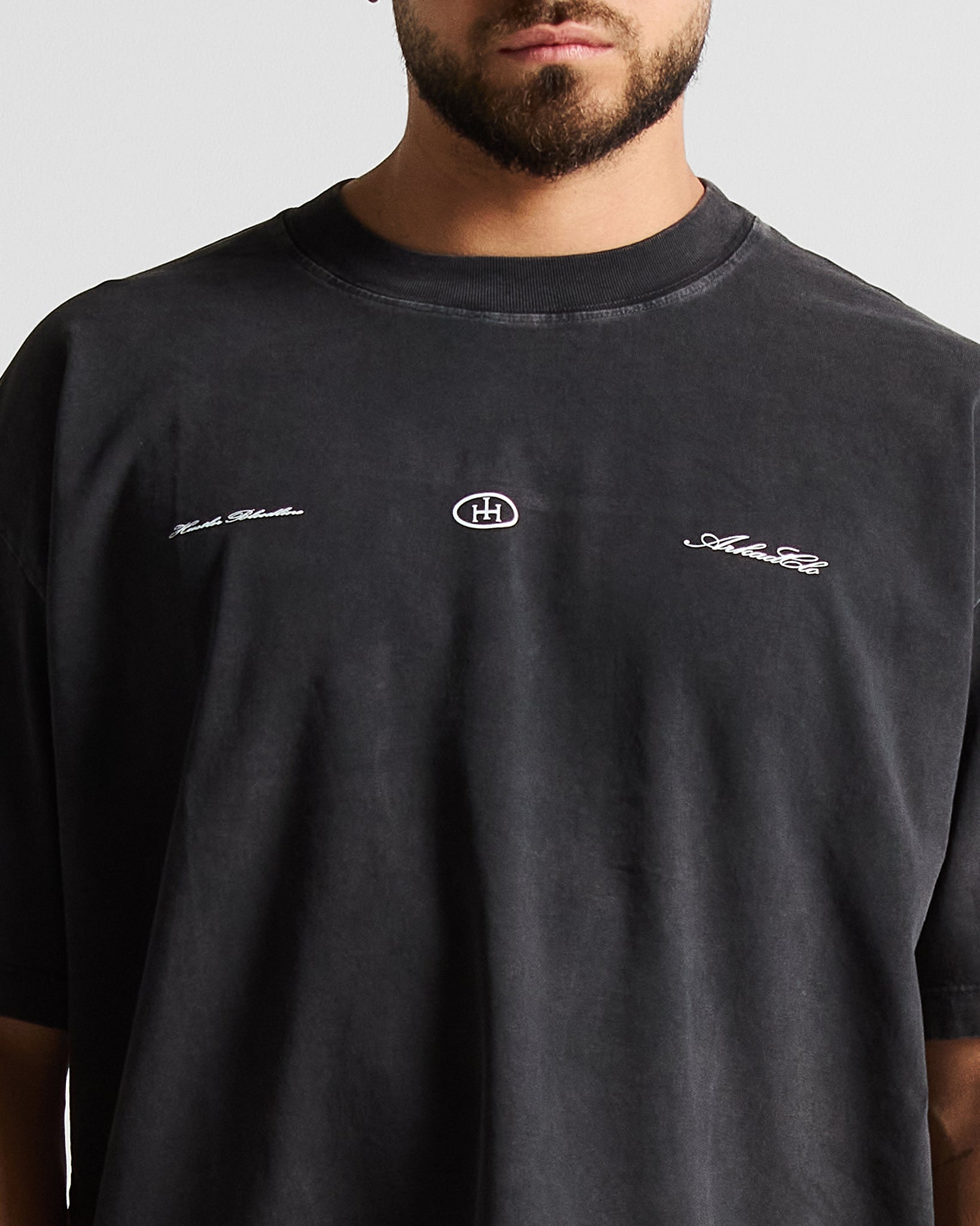 Wshed Black Tshirt Lion