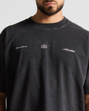 Wshed Black Tshirt Lion