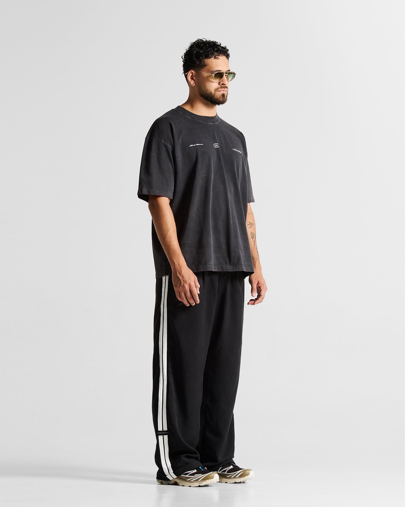 Wshed Black Tshirt Lion