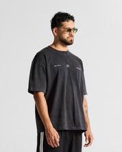 Wshed Black Tshirt Lion