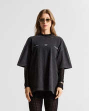 Wshed Black Tshirt Lion - Unisex