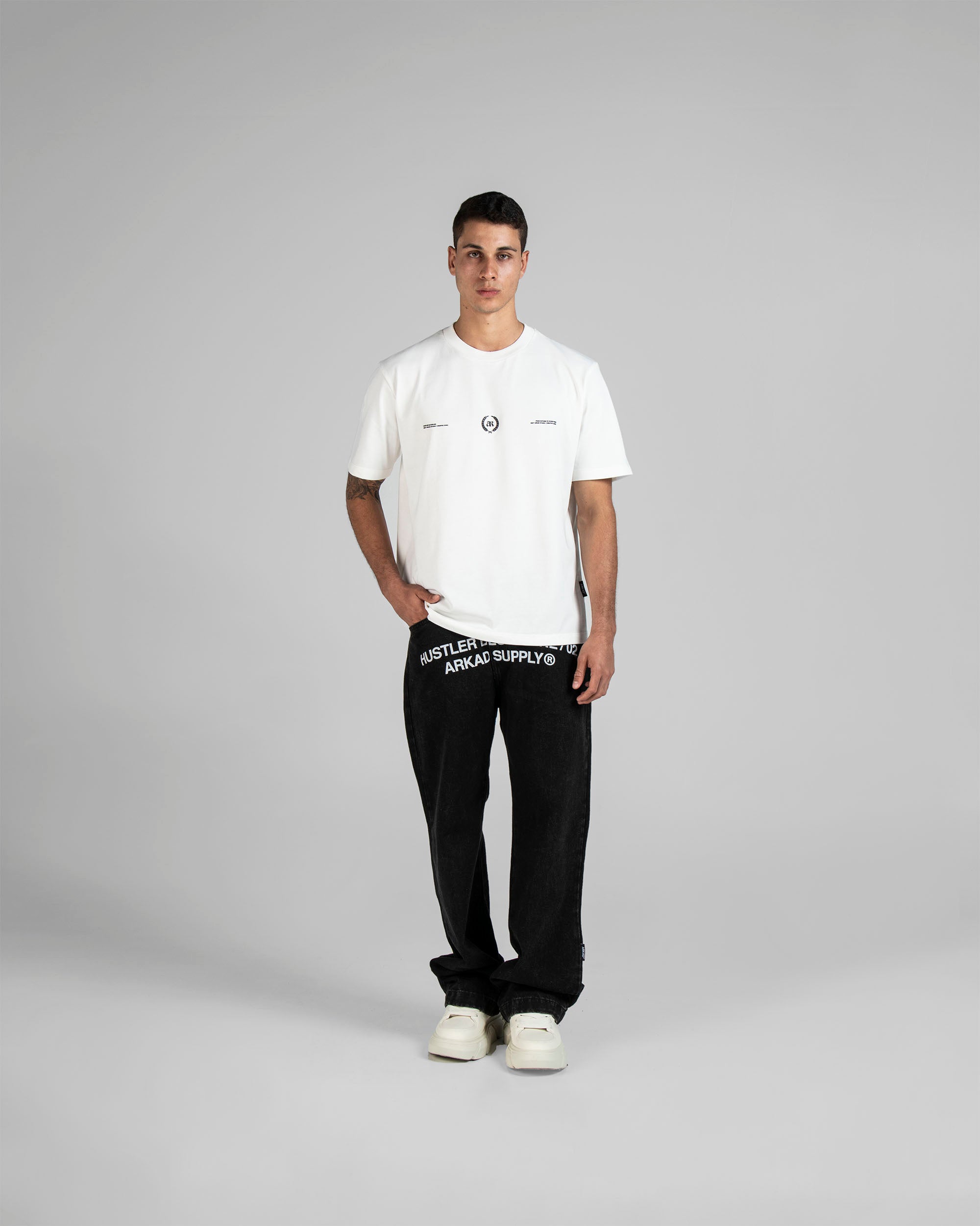 Tshirt Regular Fit Crema Clasica