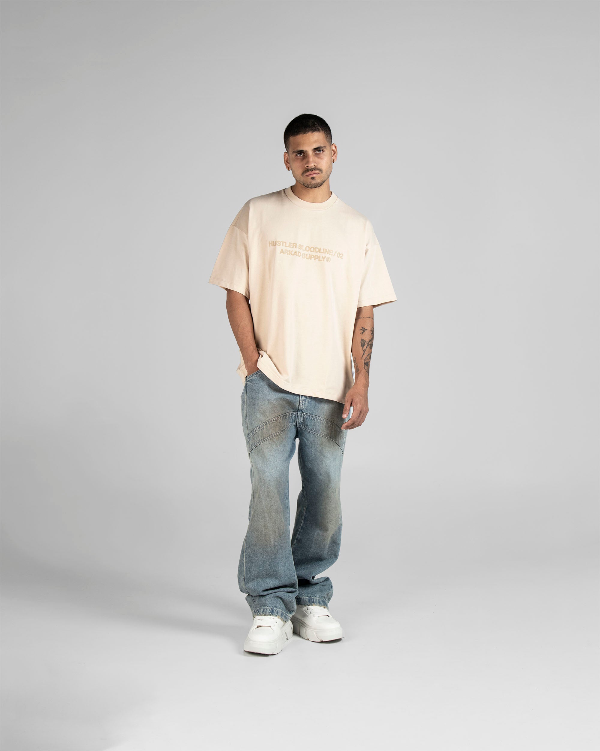 Tshirt Oversize Caqui Hustler