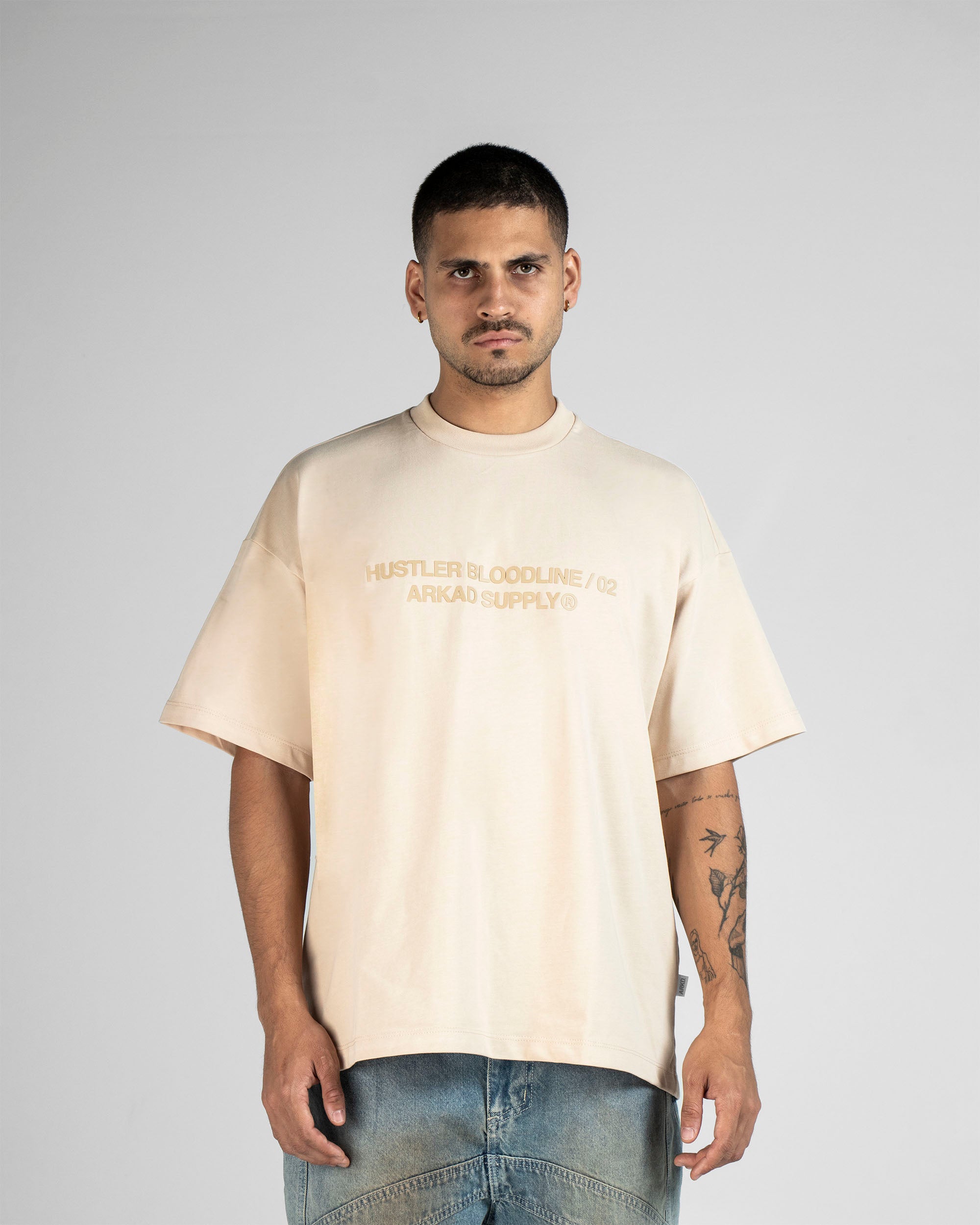 Tshirt Oversize Caqui Hustler
