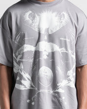 Tshirt Oversize Gris Paper Trail