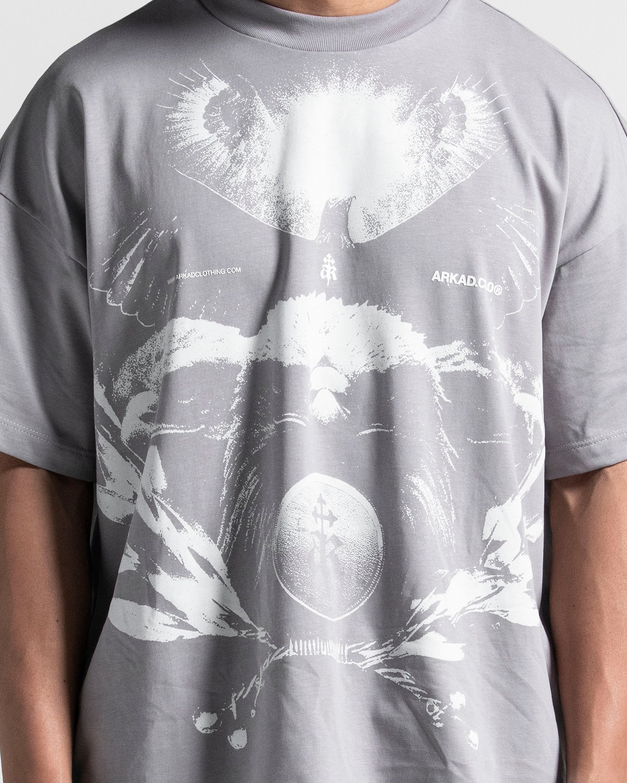 Tshirt Oversize Gris Paper Trail