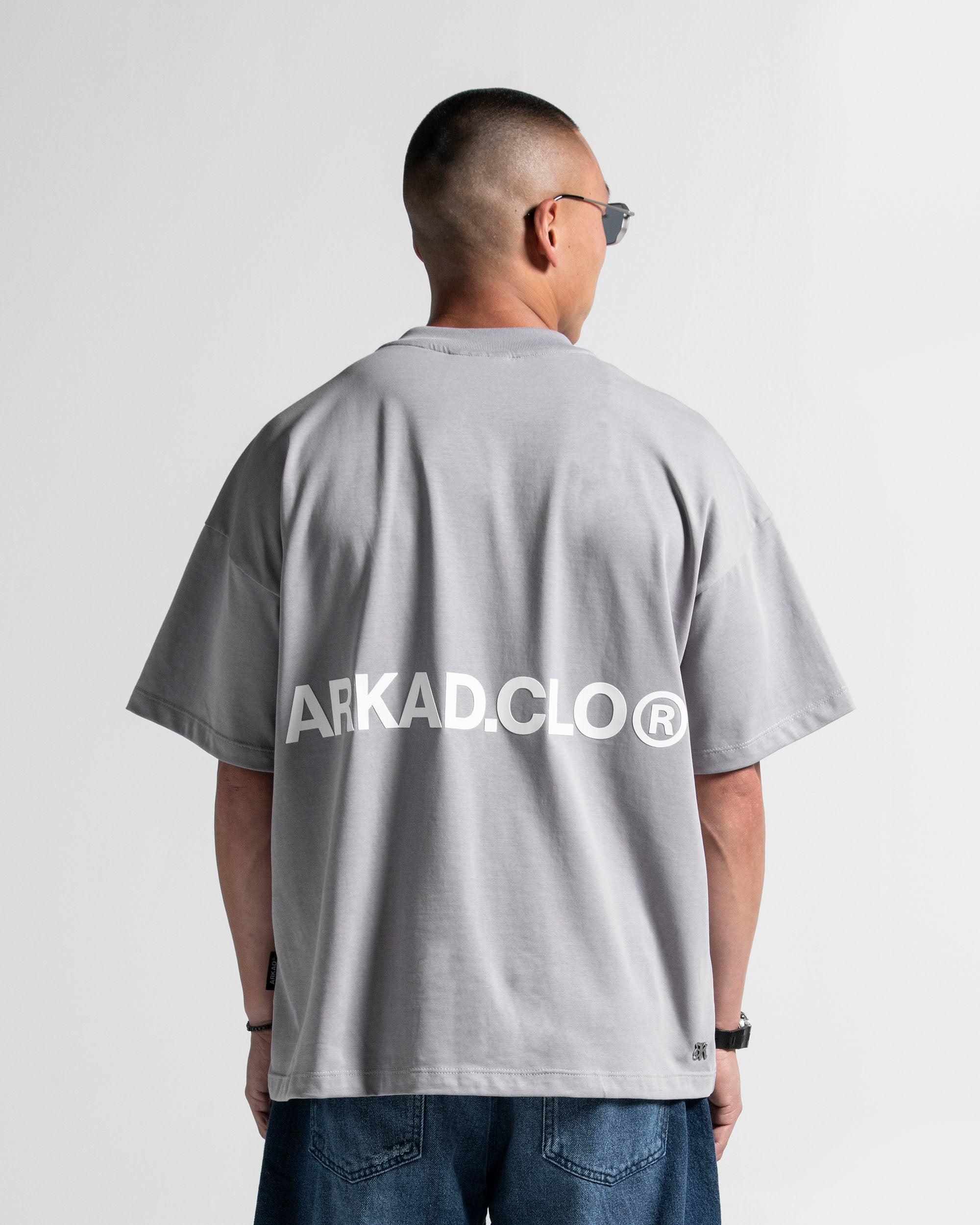 Tshirt Oversize Gris Paper Trail