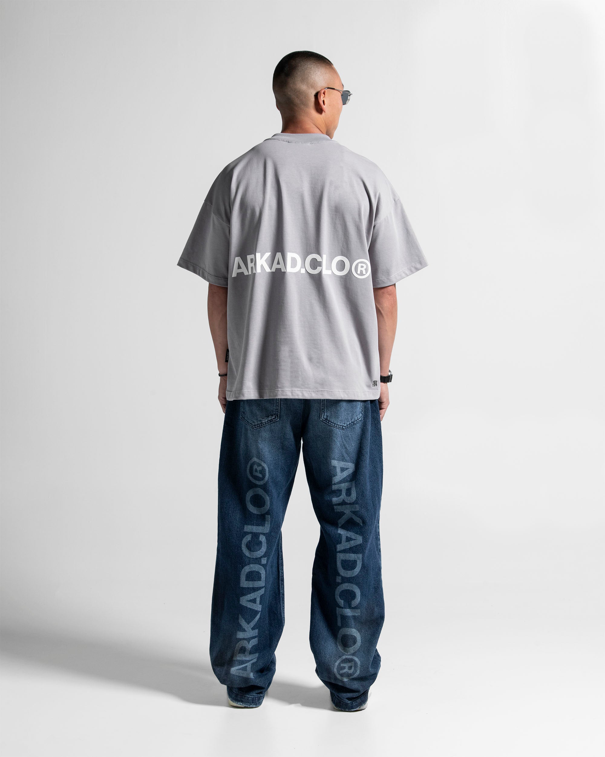 Tshirt Oversize Gris Paper Trail