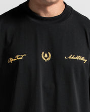 Tshirt Oversize Negra Paper Trail