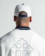 Trucker Cap Blanca con Azul