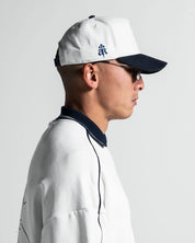 Trucker Cap Blanca con Azul