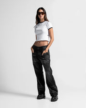 Ribbed Baby Tee Blanca