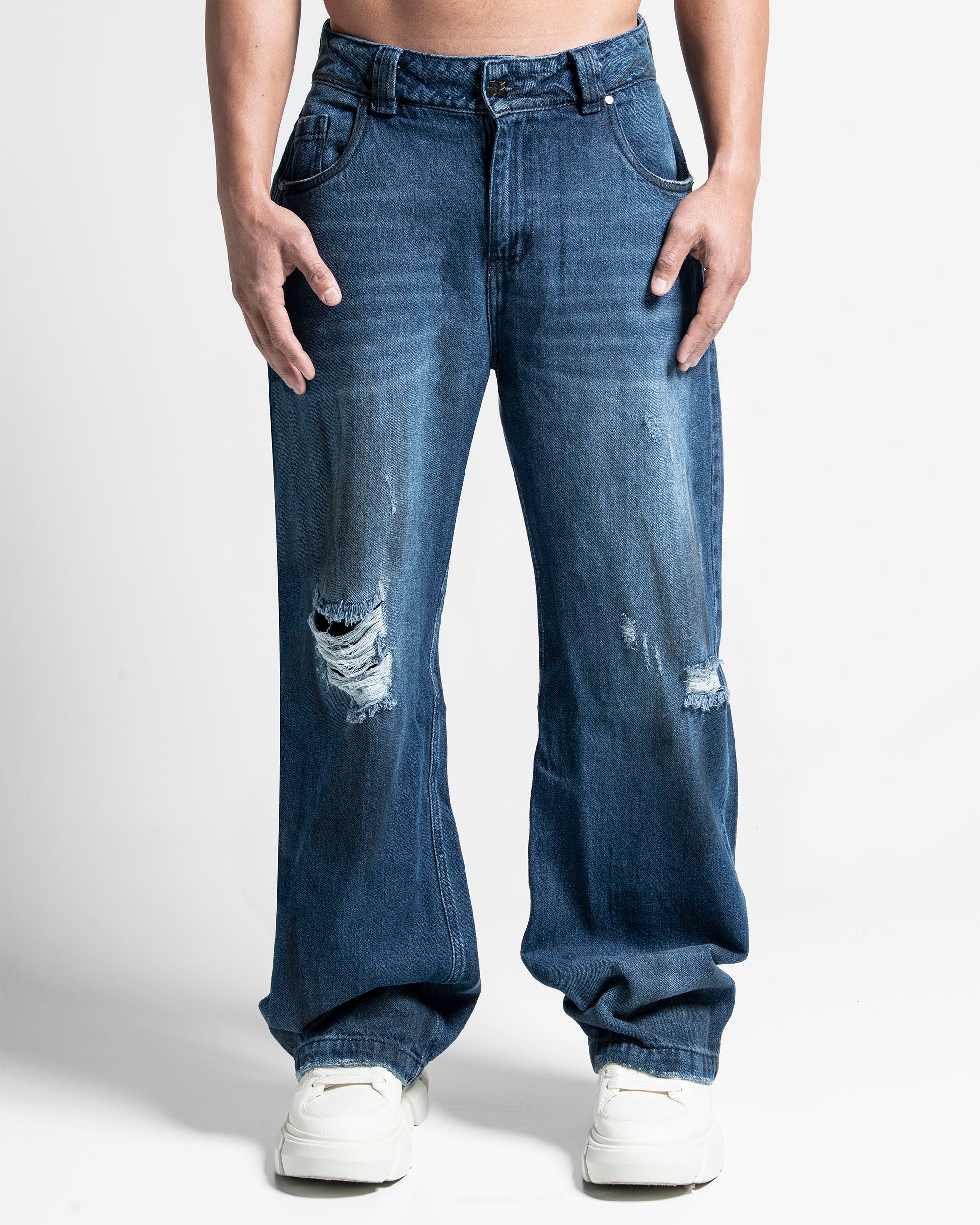 Denim Pant Azul Laser Arkad.Clo