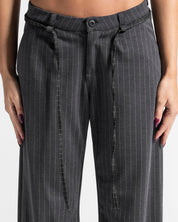 Striped Pant Gris Mujer