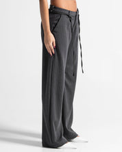 Striped Pant Gris Mujer