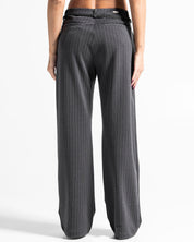 Striped Pant Gris Mujer